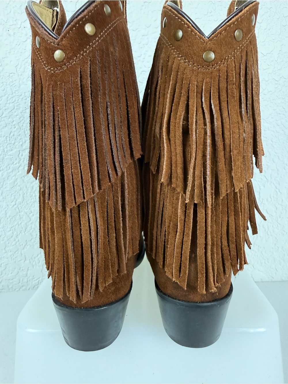 Shyanne | Brown Fringe Western Boots | Girls 2D | Snip Toe | Style 43514 - Picture 7 of 14